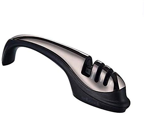 Afilador de Cuchillos, afilador de Cuchillos de Primera Calidad, afilador de Diamante de 3 etapas de Alta Resistencia Que Funciona Realmente con Cuchillos de cerámica y Acero, Tijeras. Resta