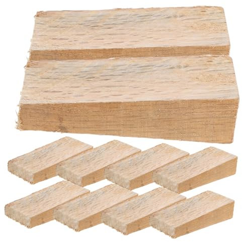 Kisangel 12pezzi Wedges Legno Per Riparazione Testa Di Strumenti Di Fissaggio Per Giardinaggio e Agricoltura Design Riutilizzabile e Facile Da Installare Accessori Resistenti Alle