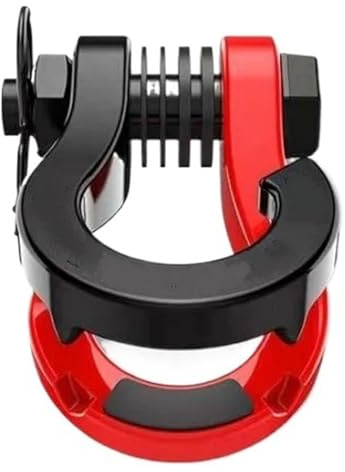 JBJXFAMAY Gancho para Remolque Gancho De Remolque De 3/4 Pulgadas con Grillete De Anilla En D para Jeep para Compass, 4.75 Toneladas 4x4 Barra de Remolque(Rojo)