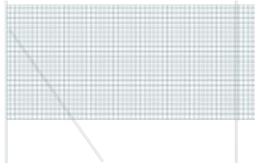 vidaXL Cerca de Alambre Soldado Cubierta de PVC Verde de, Mide 2500 cm de Largo y 120 cm de Alto. Está Hecha de Hierro Duradero, Jardines, Uso agrícola, decoración Exterior y más. Idea