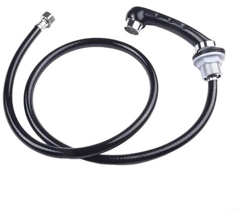 Bulevisiter Soffione doccia professionale con tubo flessibile, ugello non pressurizzato e struttura in ABS anti-lega per shampoo o barbiere