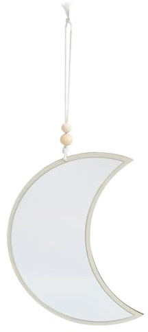 Gadpiparty Ciondolo Specchio Acrilico a Forma Di Mezzaluna Decorazione Da Appendere Per Dormire Soggiorno
