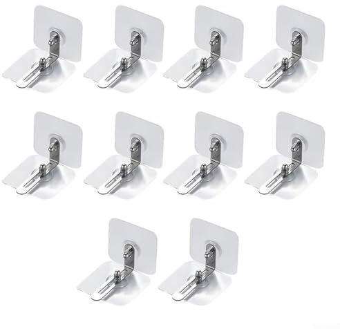 10 correas antivuelco para muebles para seguridad de armarios y armarios sin instalación de perforación, dispositivo de fijación ajustable para asegurar muebles y evitar accidentes (L)