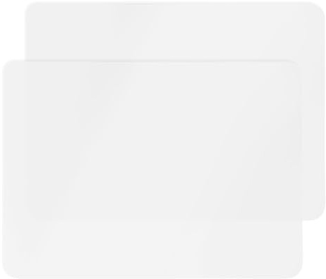 XRVRILE 2 Stück Bastelmatte, Silikonmatte Backmatte Silikon Backmatte Backunterlage, Teigmatte Silikonbackmatte, Malunterlage Tischmatte Transparent für Küche, Silikon Matte 30×40 cm