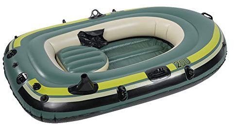 Stylebest Grön PVC Uppblåsbar Fiskebåt med Kraftig Design för två Personer Idealisk för Drifting och Dykning
