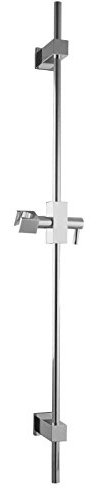 PaulGurkes Duschstange aus Metall Duschsäule Brausestange Aufputz Dusche Duschsäule Eckig Dusche aus Messing Bohrlöcher Variabel Halterung für Duschkopf Massiv