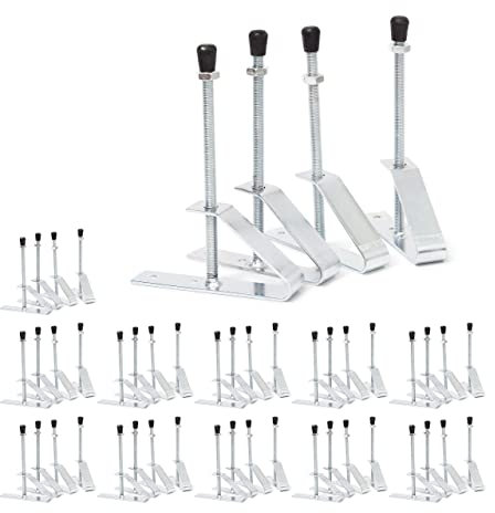 Relaxdays 10019270 Reifenwandhalter Set 4er Set Reifenhalter für die Wand aus Metall für 4 Reifen bis 185 Breite mit Felgen Reifenwandhalterung mit, Silber, Schwarz