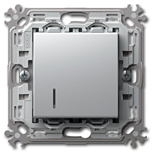 MODUL-PLUS Kontroll-Schalter, silber, 250V~/16A UP