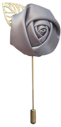 Fouriding Herren Reversnadel der Männer Handgemachte Kamelie Brosche Blumen boutonnière für Bräutigam Anzug Hochzeit