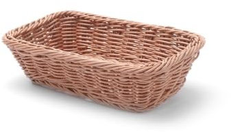 HENDI Corbeille à pain GN 1/4, porte pain, corbeille à fruits, panier rangement, panier a pain, panier, présentoir pour pain, fruits et légumes, 265x162x(H)65mm, polypropylène