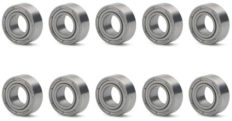Pxyelec 10Pack kugellager, MR84ZZ L- 840ZZ Skateboard Bearings Kugellager 4mm x 8mm x 3mm Shielded Miniatur Rillenkugellager für Skateboard Roller Inline Skates
