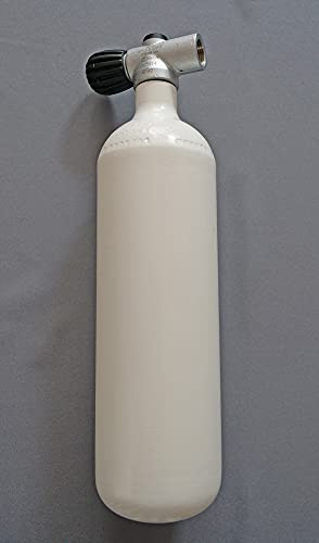 High Tech Diving Tauchflasche 2 Liter 300bar komplett mit Ventil Flaschenhalsgewinde M25x2mm