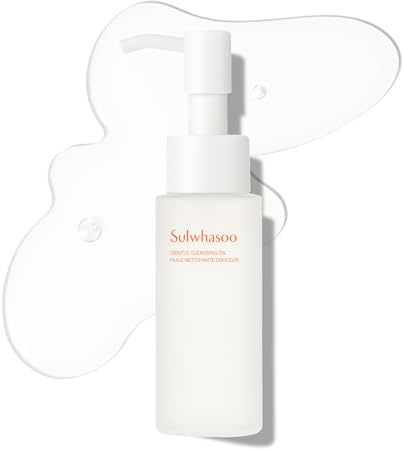 Sulwhasoo Gentle Lightweight, silky texture Korean Double Cleansing oil to melt away Waterproof Makeup, 1.69 fl. oz.