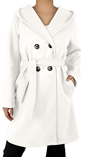 JOPHY & CO. Cappotto Invernale da Donna Maniche Lunghe Doppiopetto con Cintura cod.6595