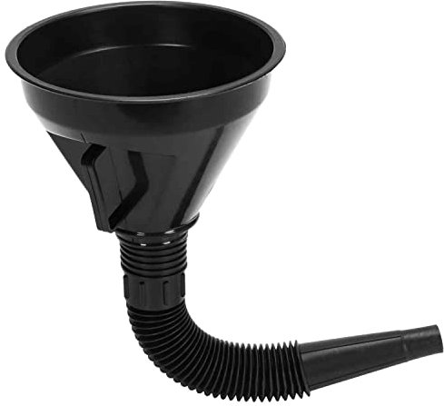 AUTOZOCO Embudo para Gasolina con Filtro, Embudo combustible, Cuello Flexible, Apto para llenado de Gasolina, Aceite y Diesel para Coches y Motocicletas, 13,5cm diámetro, capacidad 1,2 litros