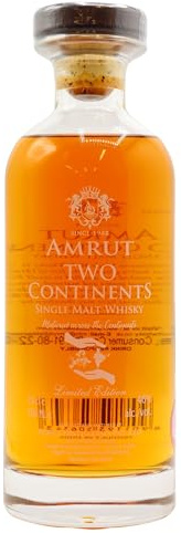 Amrut TWO CONTINENTS India Single Malt Whisky Batch No. 4 46% Vol. 0,7l