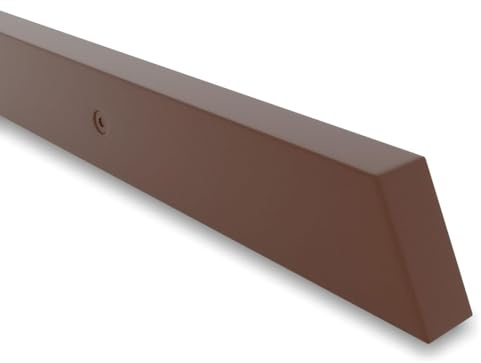 INOXLM lavorazioni inox Pasamanos rectangular de 40x20 mm de acero pintado en blanco | Pasamanos fabricado en Italia color negro | Pasamanos de bricolaje | Pasamanos ideal para uso interior y exterior