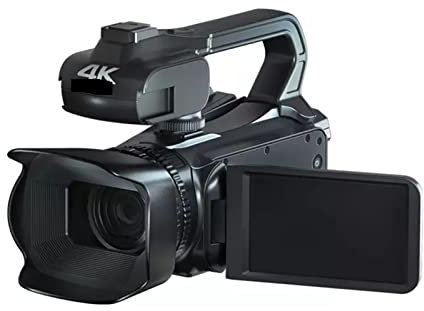 Videocamera Ruota la videocamera Vlog con touch screen Videocamera 4K UHD for lo streaming live Webcam WIFI 64MP Fotocamere digitali con messa a fuoco automatica Fotocamera digitale per vlogging ( Col