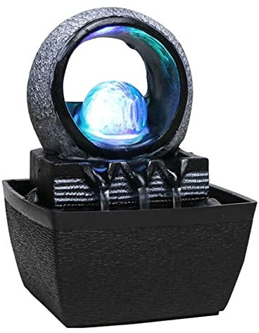 Fontana a cascata Ornamenti moderni for l'acqua che scorre Acqua Fontana da tavolo for ufficio Piccola ricchezza che fa decorazioni for il soggiorno Feng Shui per il Ministero degli Interni