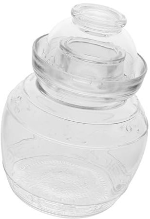 ABOOFAN Large Capacity Sealed Pickle Food Storage Jar Glass Kimchi Jar for Kitchen Storage for Pickling Vegetables and Preserving Food