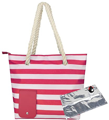 Wein Einkaufstasche, Strand Weintasche, Weintasche mit Verdecktem Spender, Picknicktasche mit Auslaufsicherem und Isoliertem Fach, für Strand, Reisen, Picknick, Camping