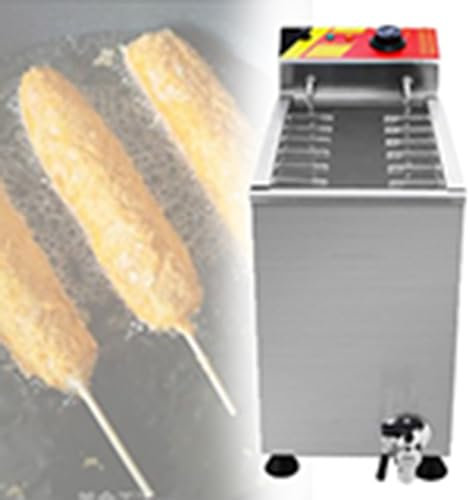 DOZPAL Kommerzielle Fritteuse, automatische Käse-Hot-Dog-Wurst-Grill-Herd-Sticks-Bratmaschine für Restaurant, Heimküche, Snackbar