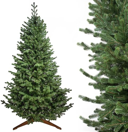 Evergreen Tree Konstgjord julgran 150 | 180 | 210 | 230 | 250 cm – naturtrogen 100 % formgjutning julgran konstgjord, tillverkad i EU julgran