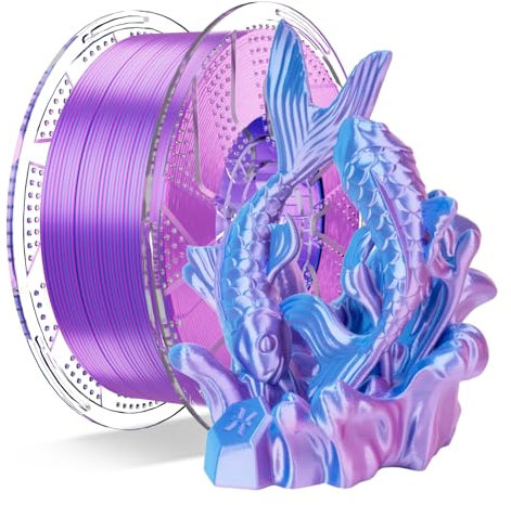 Chitu Systems Conjure Silk PLA Dual Color Filament, Rose-Sky Blue Filament, Durchmesser 1.75±0.02 mm 3D Drucker 1KG/2.2lb