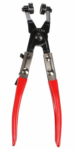 SIXTOL MECHANIC HOSE CLAMP 6 | böjd slangklämma | för självlåsande klämmor | montering och demontering | 7 cm öppning | ergonomiskt handtag | bilverktyg