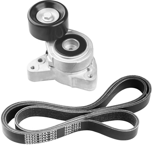 E-Vniko Drive Belt Tensioner Kit Compatible with Honda CR-V Civic Accord Element, for Acura TSX CSX RDX ILX Replaces Belt Tensioner Pulley Assembly 31170-RAA-A01, 7PK1785, 31170-PNA-013