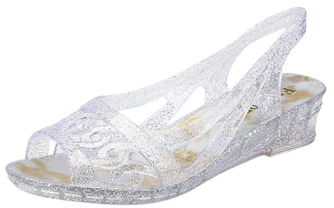 Luadnysin Chaussures Été Femme Sandales Et Nu-Pieds Chaussure Ete Sandale Blanche Chic Confort Nu Pieds Confortable Compensee Élastique Cuir Les Tropeziennes Blanches Plates Femmes D'été Plate Corde