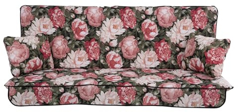 PATIO Ersatzpolster Hollywoodschaukel 170 cm Umbria Bankauflage mit Seitenkissen Volant vorne