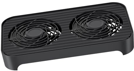 YiNLuax USB Powered Cooling Systems For Networking Devices 140mm Silents Fan Design Supports Multiple Device Placement Space Saving Cooling Base With Elevations