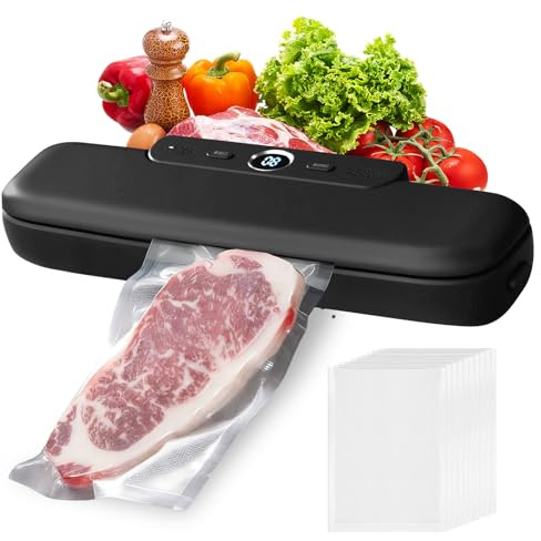 Macchina sottovuoto per alimenti con 10 sacchetti, sottovuoto e sigillatura automatici, per sottovuoto e per cucina
