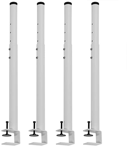 Pieds de Table réglables en métal, Pieds de Meuble Modernes sans Perforation, Pieds de Table Basse télescopiques, Pieds de Table de Salle à Manger en Forme de F, pour Console de Meubles DIY