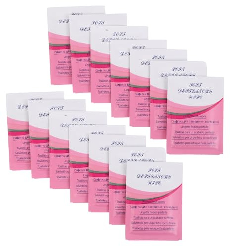 MUSISALY Lingettes Post Épilation Cire 50pcs pour Soins Peau, Formule Douce et Hydratante, Tissu Non Tissé Glycérine, Nettoyage Après Épilation Pratique et Portable