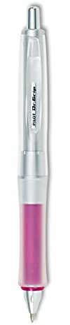 PILOT Dr. Grip Center of Gravity Refillable & Retractable Ballpoint Pen, Medium Point, Pink Grip, Black Ink, Single Pen - Ideal for School