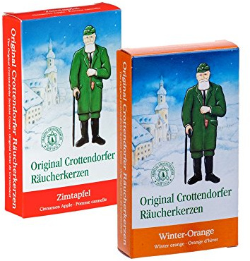 Crottendorfer Cônes d'encens - différents parfums de Noël - lot de 2, Pomme de cannelle + orange hivernal.