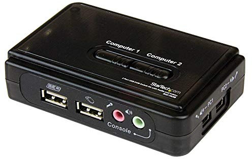 StarTech.com SV211KUSB - Kit de conmutador KVM USB de 2 puertos con audio y cables