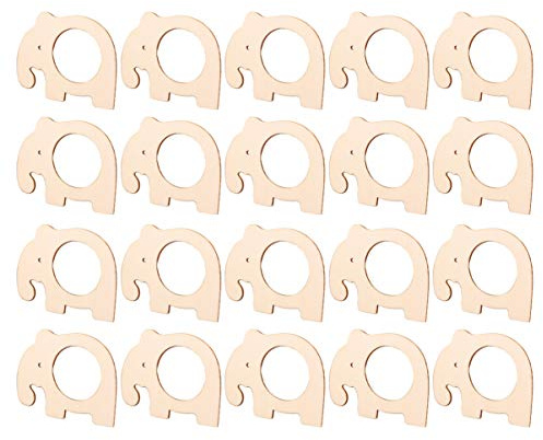 NUOBESTY 20pièces Anneaux De Serviette Bois Éléphant pour Mariages Et Fêtes Porte-Serviettes Élégants Et Décoratifs
