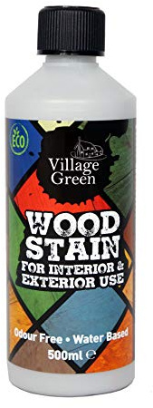 Village Green Ready to Use Wood Stain - Water Based, Eco Friendly, Premium Quality (Mushroom, 1L)