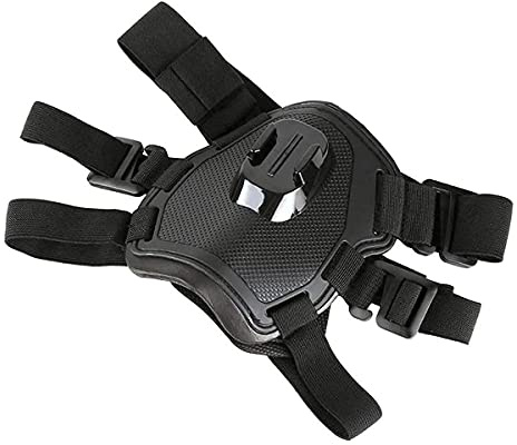 DUTTY Action Camera Dog Harness Mount Adjustable for GoPro Hero 7 6 5 4 Xiaoyi Sports Cam Chest Strap Holder