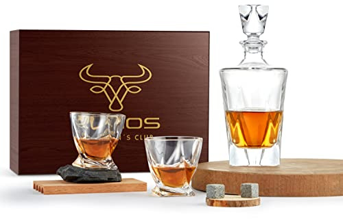 13-Teiliges Whiskeygläser Set | Whiskyset | Whiskygläser | Whiskey Karaffe Set | Whiskey-Gläser-Set | Whisky Geschenkbox | Edles Whiskey Geschenkset