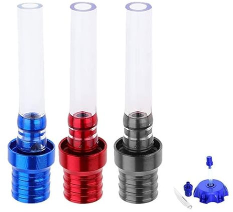 YATEICBC 3 Pezzi Tappo del Serbatoio con Tubo di Sfiato, Valvola Universale per Moto, Dirt Bike, Fuoristrada - 3 Colori