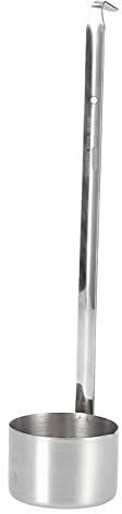 Mestolo Per Vino Mestolo Per Vino in Acciaio Inossidabile con Gancio Manico Lungo Mestolo Per Versare La Birra Cucchiaio Per Olio da Cucina Per Cucina Ristorante(500ML)
