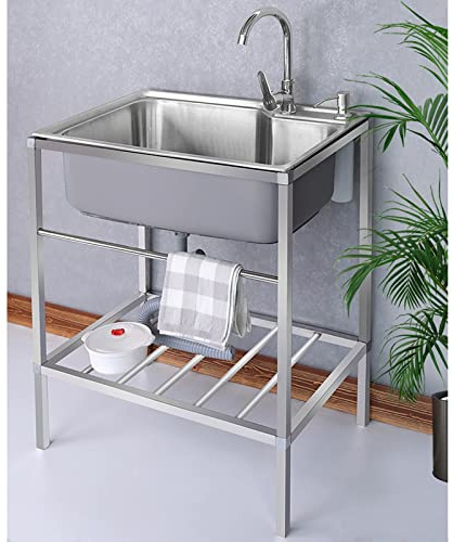 RIFWOVE Spülbecken Mit Armaturl, Komplettspüle, Spüle Edelstahl Edelstahlspüle Miniküche Singleküche, Modernes, Stilvolles Erscheinungsbild, Passend for Jede Essumgebung
