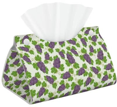 Housse de boîte à mouchoirs longue et moderne, pliable en cuir, accessoires pour salle de bain, bureau, voiture, table, décoration d'intérieur, jolie boîte à mouchoirs en forme de feuilles de vigne