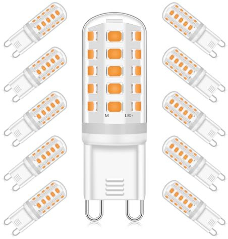 YUIIP G9 LED Lampe 1800K Warmweiß, 3W LED Birnen, Ersetzt 30W-40W Halogenlampen, 360° Abstrahlwinkel, 8er-Pack