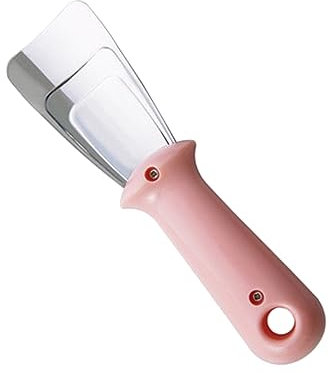 Garneck Pala Sbrina Ghiaccio in Acciaio Resistente Con Design Curvo Per Frigorifero e Freezer Paletta Antigelo Multifunzione Con Impugnatura Per Appenderla Utensile Pratico Per Rimuovere