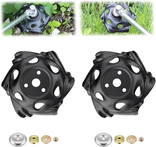 HSSHRAQV Weeder Claw Disc 5-Piece Set, Weeder Blade Weeding Disc, Weeding Disc Mower Claw Disc Trimmer Head, Garden Weeder for Mowing, Suitable for Hoe Weeder Rooter